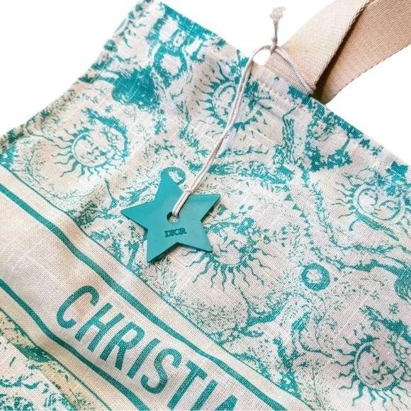 NEW VIP Dioriviera Toile de Jouy Soleil Aquamarina Tote - Picture 7 of 10